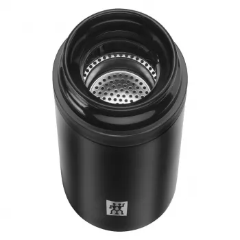 Garrafa térmica ZWILLING THERMO 0,42 L, aço inoxidável, preto, 7 h quente / 10 h frio