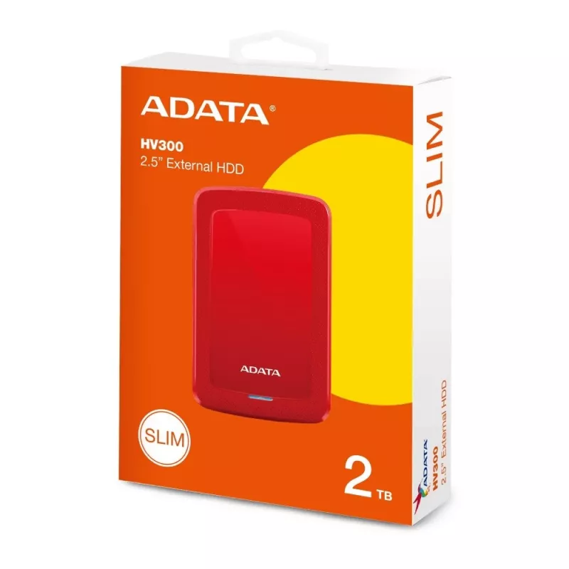DashDrive HV300 2TB 2,5 polegadas USB 3.1 vermelho