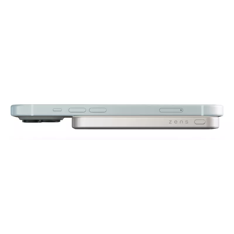 ZENS Pro 1 fino 5000 mAh carregamento sem fios branco