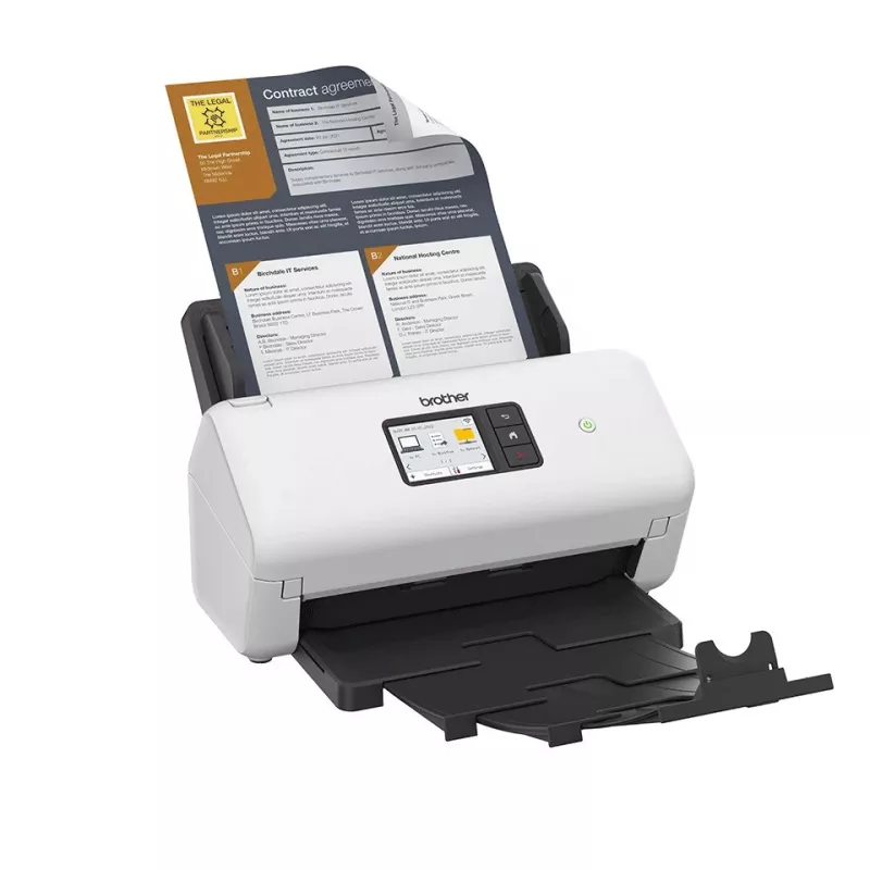 Scanner ADF Brother ADS-4500W 600 x 600 DPI A4 preto branco