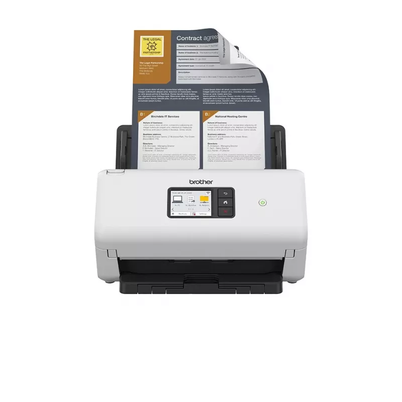 Scanner ADF Brother ADS-4500W 600 x 600 DPI A4 preto branco
