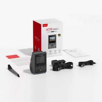 Dashcam VIOFO A119 MINI 2-G GPS – 1 canal Quad HD 2560×1440, Sony STARVIS 2 IMX675, 60 fps, 140° F1.6, GPS, Wi‑Fi, Dual‑Band, modo de estacionamento