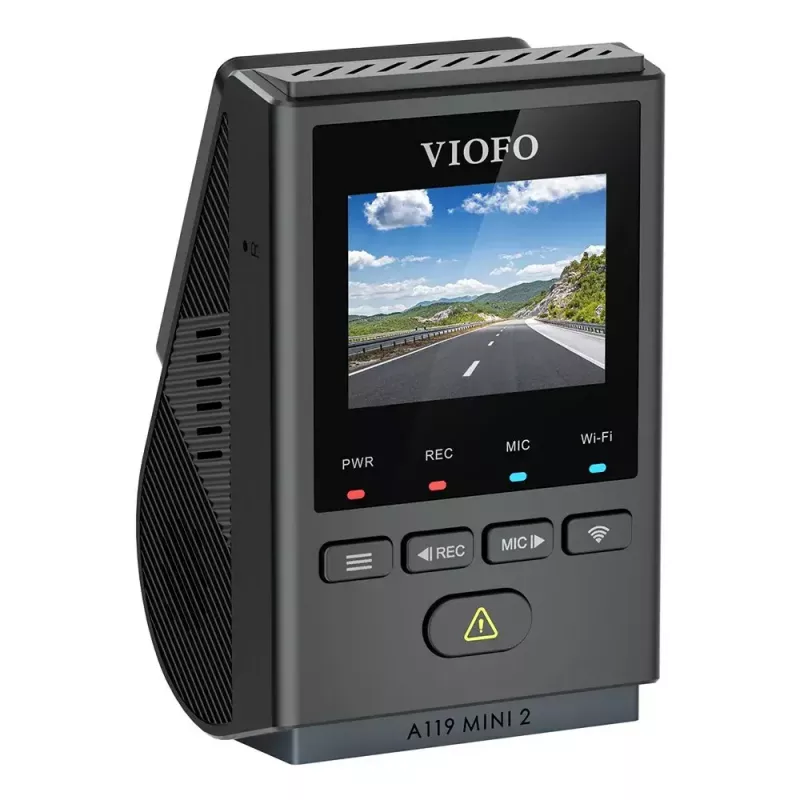 Dashcam VIOFO A119 MINI 2-G GPS – 1 canal Quad HD 2560×1440, Sony STARVIS 2 IMX675, 60 fps, 140° F1.6, GPS, Wi‑Fi, Dual‑Band, modo de estacionamento