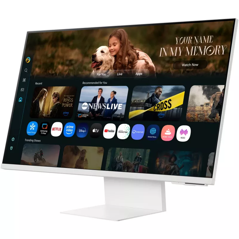 Monitor LCD | SAMSUNG | LS32FM801UUXDU | 32 | Smart/4K | Painel VA | 3840x2160 | 16:9 | 60 Hz | 4 ms | Cor branco | LS32FM801UUXDU