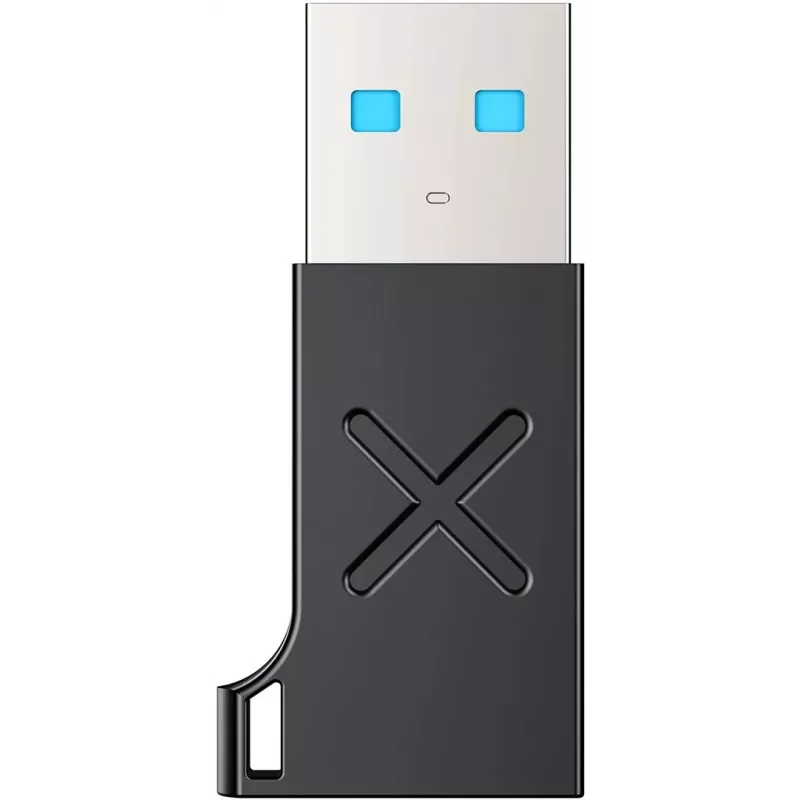 Adaptador Unitek USB-C para USB-A A1049ABK01 — preto, adaptador compacto USB-C (fêmea) para USB-A (macho)