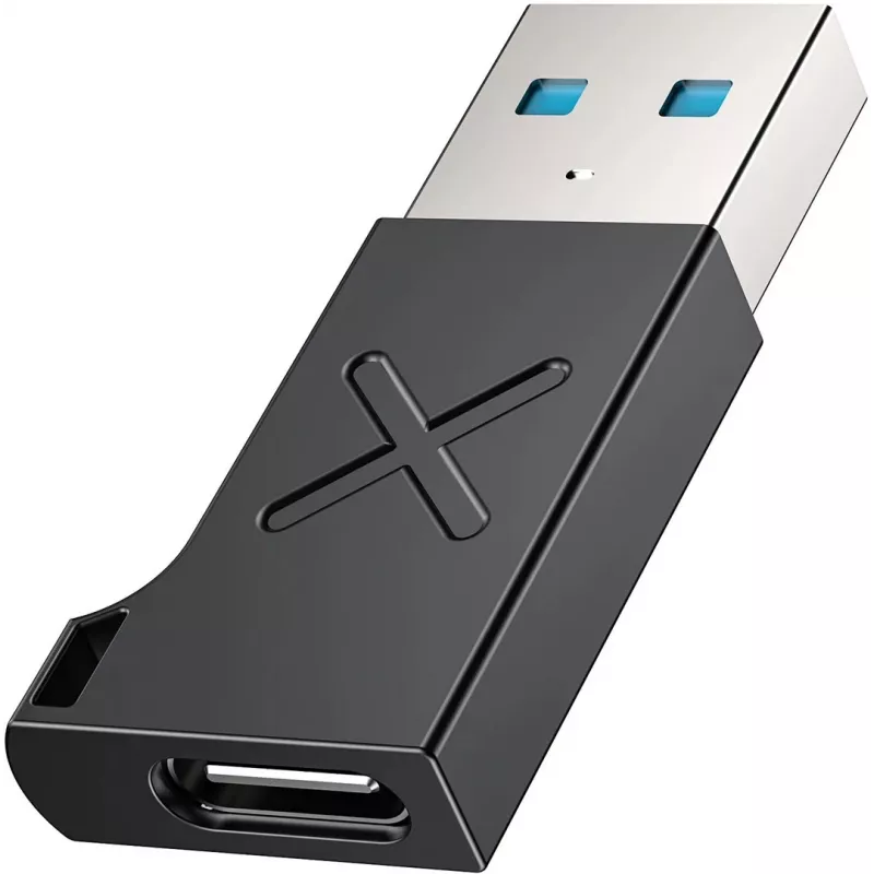 Adaptador Unitek USB-C para USB-A A1049ABK01 — preto, adaptador compacto USB-C (fêmea) para USB-A (macho)