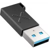Adaptador Unitek USB-C para USB-A A1049ABK01 — preto, adaptador compacto USB-C (fêmea) para USB-A (macho)