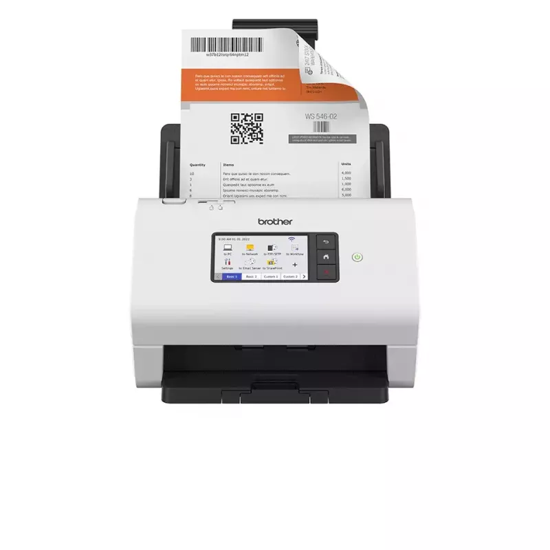 Scanner ADF + alimentação Brother ADS-4900W 600 x 600 DPI A4 preto branco