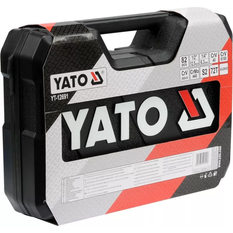 Yato YT-12691 Conjunto de chaves de caixa 82 unid.