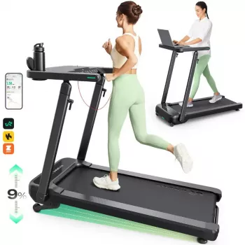 Urevo passadeira com secretária de trabalho e exercício integrada Foldi 3S peso máximo do utilizador 120 kg velocidade mínima 1 km/h velocidade máxima 12 km/h
