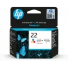 Cartucho de tinta original HP 22 tricolor capacidade padrão 5 ml 165 páginas pack de 1