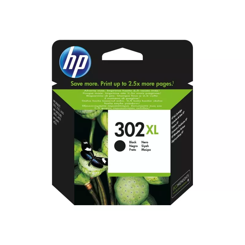 Cartucho de tinta HP 302XL preto