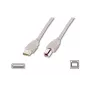 Cabo de ligação USB 2.0 Logilink USB-A para USB-B ficha USB A ficha USB B