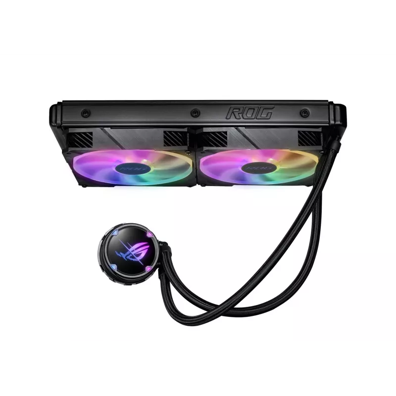 Refrigeração líquida tudo-em-um para processador ASUS ROG STRIX LC II 280 ARGB 14 cm preto 1 unid.