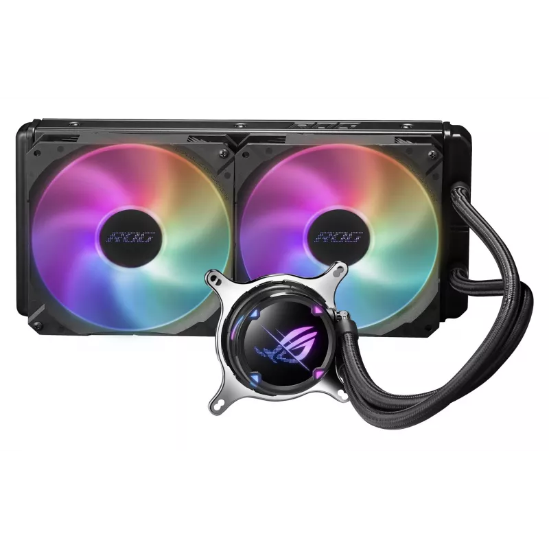 Refrigeração líquida tudo-em-um para processador ASUS ROG STRIX LC II 280 ARGB 14 cm preto 1 unid.