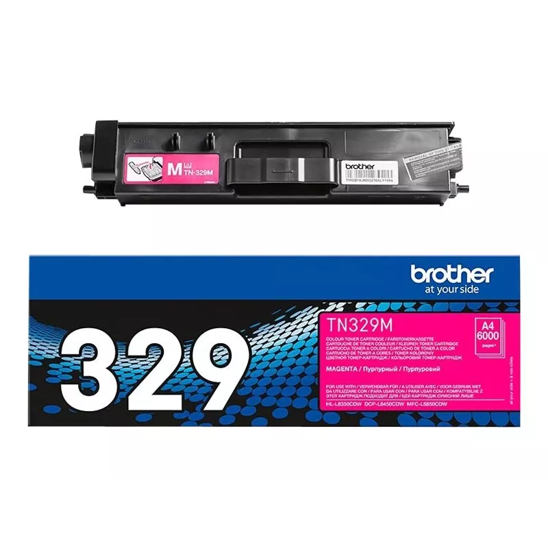 Brother TN-329M cartucho de toner, magenta, 6000 páginas