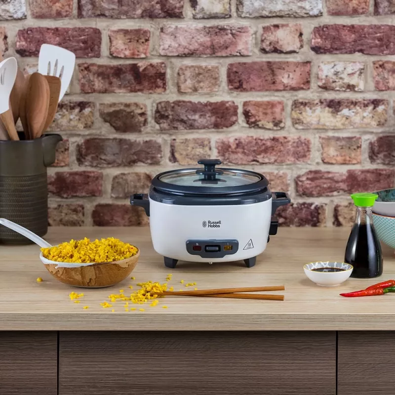 Russell Hobbs 27020-56 Mini panela de arroz, 0,4 L, preto/branco