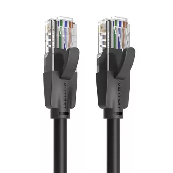 Cabo de rede UTP-CAT6-Vention IBEBN RJ45 Ethernet 1000Mbit/s 15m (preto)