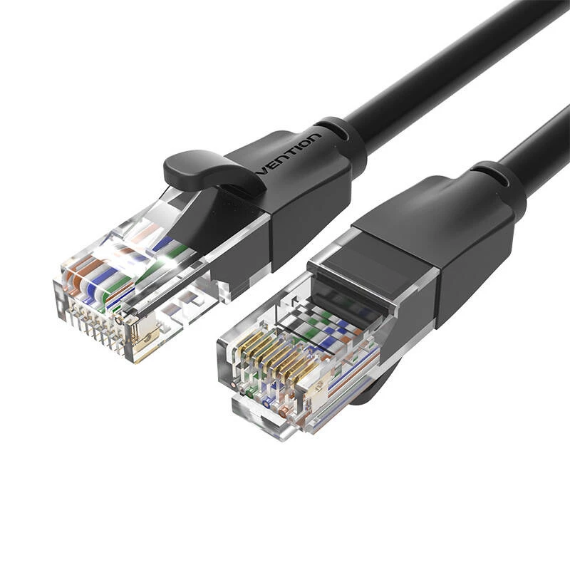 Cabo de rede UTP-CAT6-Vention IBEBN RJ45 Ethernet 1000Mbit/s 15m (preto)