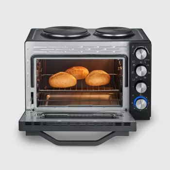 Severin TO 2073 XXL mini-forno 60 L 2200 W preto grelhador