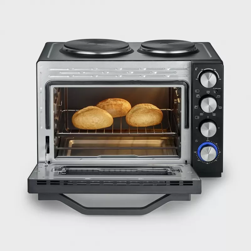 Severin TO 2073 XXL mini-forno 60 L 2200 W preto grelhador
