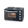 Severin TO 2073 XXL mini-forno 60 L 2200 W preto grelhador