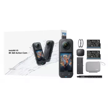 Insta360 X5 Bundle câmara de ação desportiva 72 MP 8K Ultra HD 360°