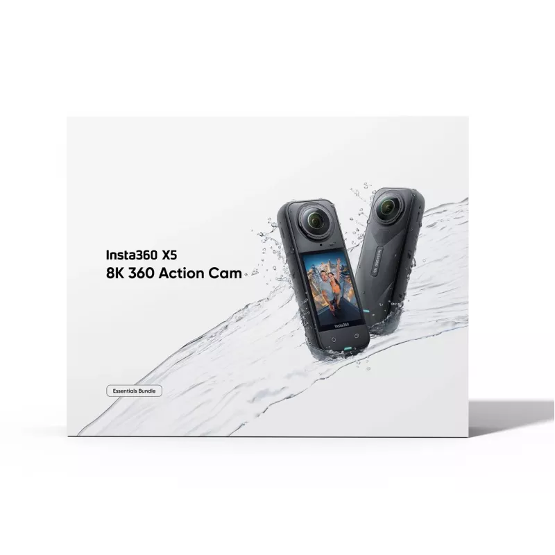Insta360 X5 Bundle câmara de ação desportiva 72 MP 8K Ultra HD 360°