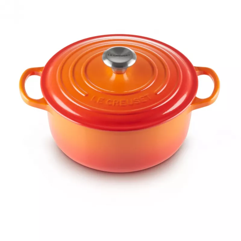 Le Creuset Signature assadeira 22 cm vermelho