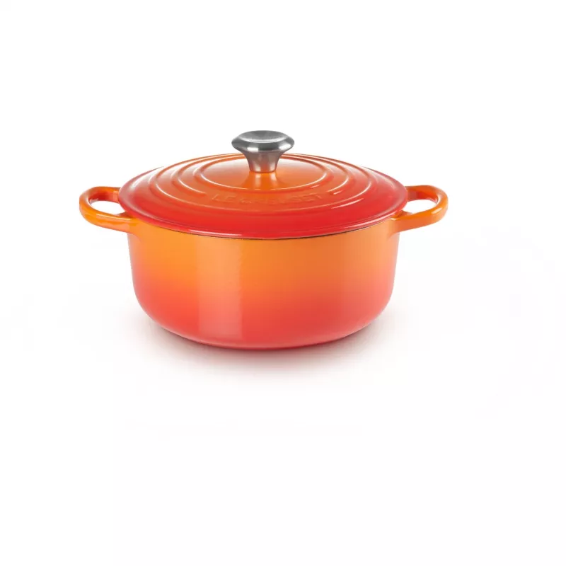 Le Creuset Signature assadeira 22 cm vermelho