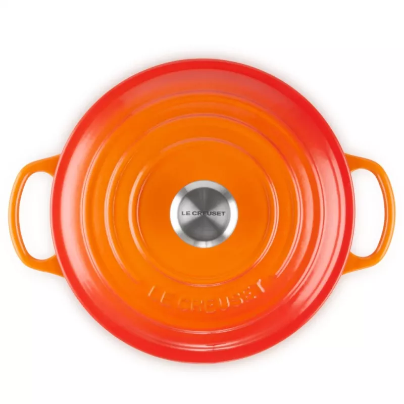 Le Creuset Signature assadeira 22 cm vermelho