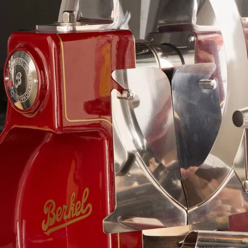 Cortador de alimentos Berkel Volano B3 vermelho/dourado