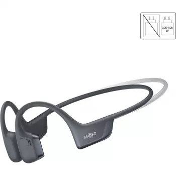 Auscultador SHOKZ OpenRun Pro 2 Mini sem fios com arco auricular desportivo Bluetooth preto
