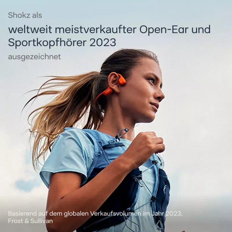 Auscultador SHOKZ OpenRun Pro 2 Mini sem fios com arco auricular desportivo Bluetooth laranja