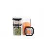 Conjunto de recipientes retangulares GEFU G-12807 — 1,4 L, 3 peças, preto e transparente