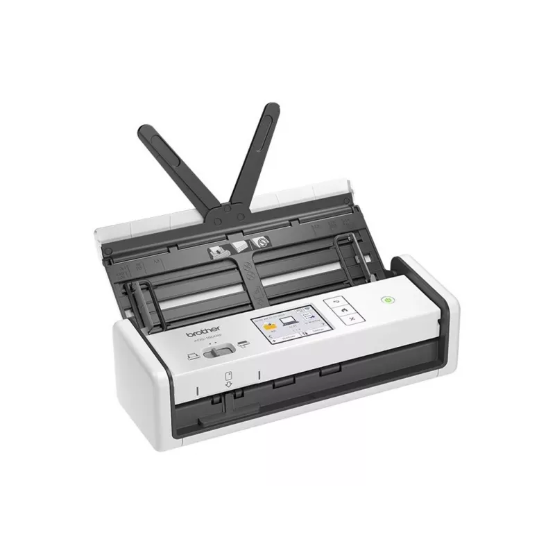 Digitalizador de documentos colorido portátil sem fios Brother ADS-1800W — ADF duplex compacto para pequenos escritórios/utilização móvel