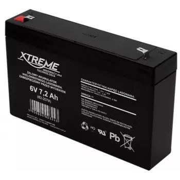 Bateria BLOW UPS XTREME 6 V 7,2 Ah, 1 célula, preto