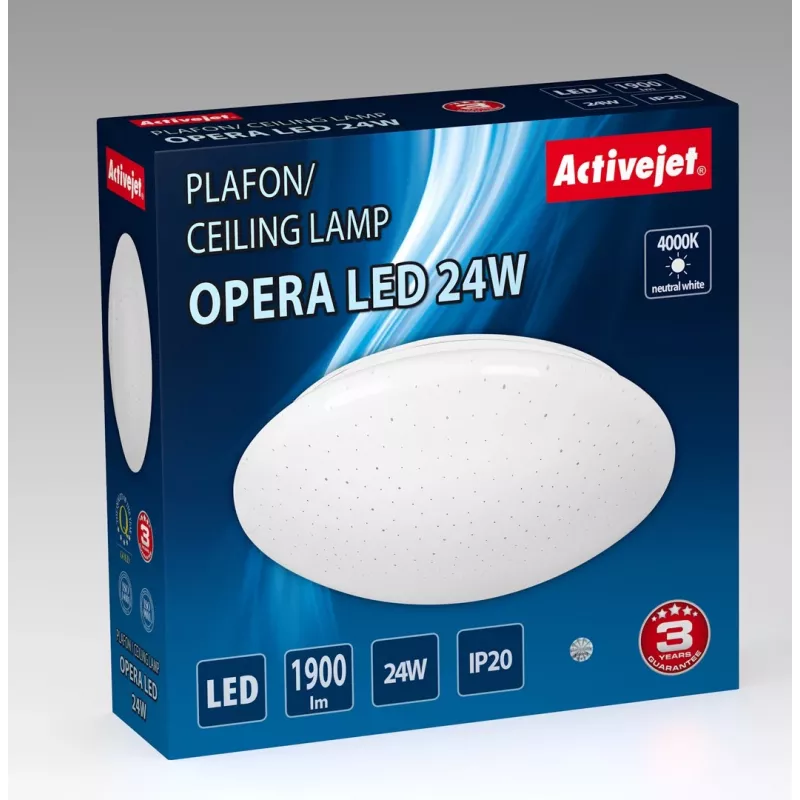 Lâmpada de teto LED moderna Activejet OPERA LED 24W
