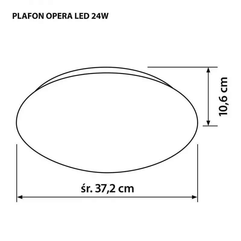 Lâmpada de teto LED moderna Activejet OPERA LED 24W
