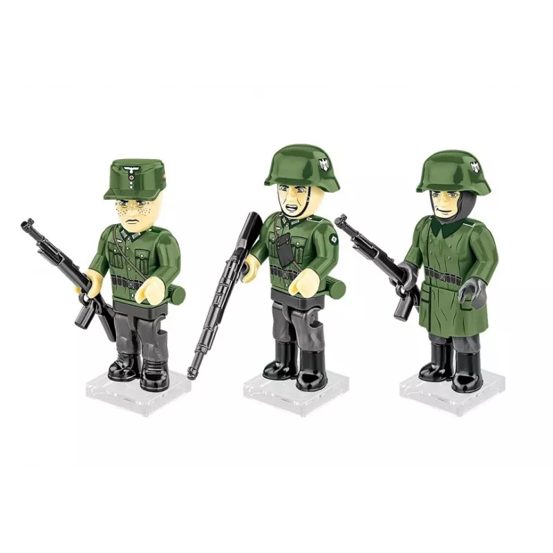 Blocos de construção Infantaria Alemã – conjunto de 3 figuras