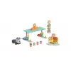 Conjunto de blocos Marioinex Mini Waffle Blocks posto de combustível, 148 peças, multicolor, a partir dos 6 anos