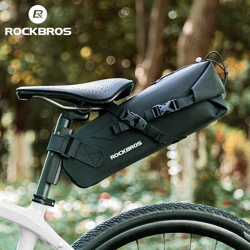 Bolsa de selim de bicicleta impermeável Rockbros 30130061001 3 L preta