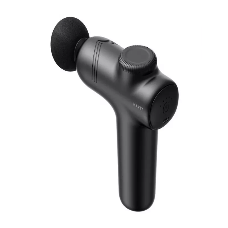Massajador de mão tipo pistola Havit MG1508 massagem por percussão e vibração