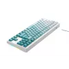 Teclado gaming Havit KB901L branco e verde USB com fio RGB LED
