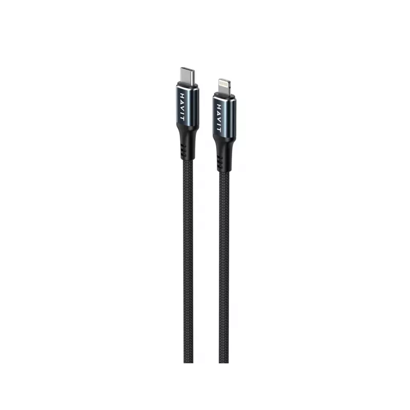 Cabo Havit CB6311 USB Type-C para Lightning 1 m preto 30 W
