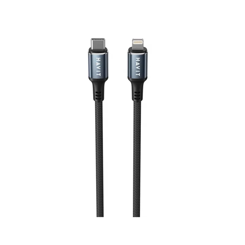 Cabo Havit CB6311 USB Type-C para Lightning 1 m preto 30 W