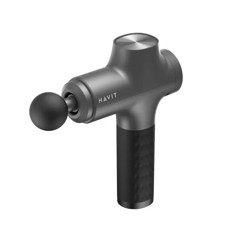 Massajador de mão tipo pistola Havit MG1503 com massagem por percussão e vibração