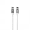 Cabo Havit CB6290 USB Type-C para USB Type-C 1 m 10 Gbit/s cinzento branco