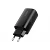 Carregador de viagem Havit UC20 GaN de três portas 65 W preto