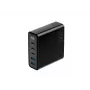 HAVIT Carregador de viagem UCLE004 EU 140W Cinco portas GaN Preto